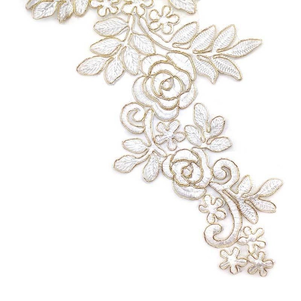 زوج واحد من رقعات التطريز الزه - مراجعة Applique Patch Flower وسعره