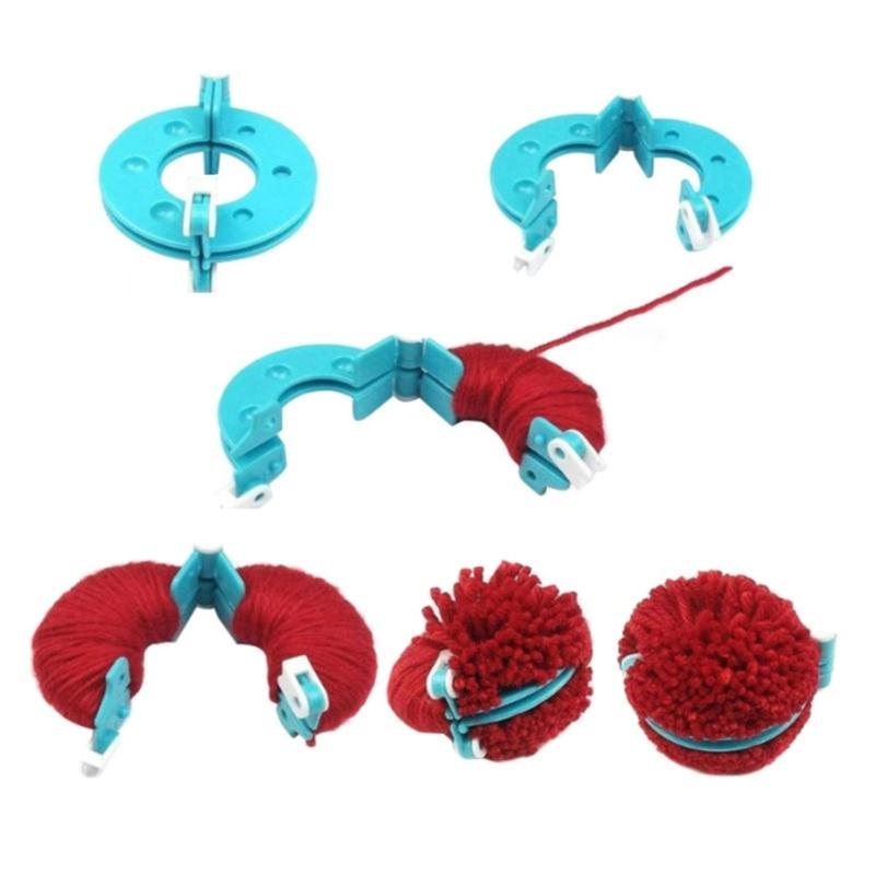 L43A 4 قطعة لتقوم بها بنفسك غز - مراجعة Pom Pom Maker Tool وسعره